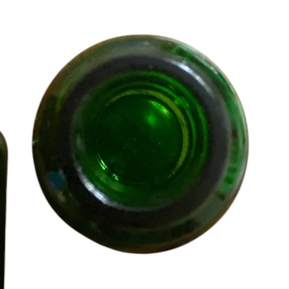Set of Two Green Glass Bottle Droppers - Picture 3 of 5
